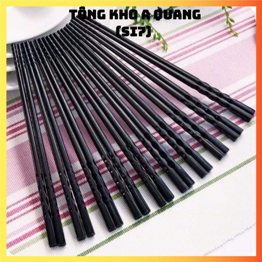 10 ĐÔI ĐŨA NHỰA LƯỢN SÓNG,  Đũa Nhựa Phip Đen - DUAANCOM85