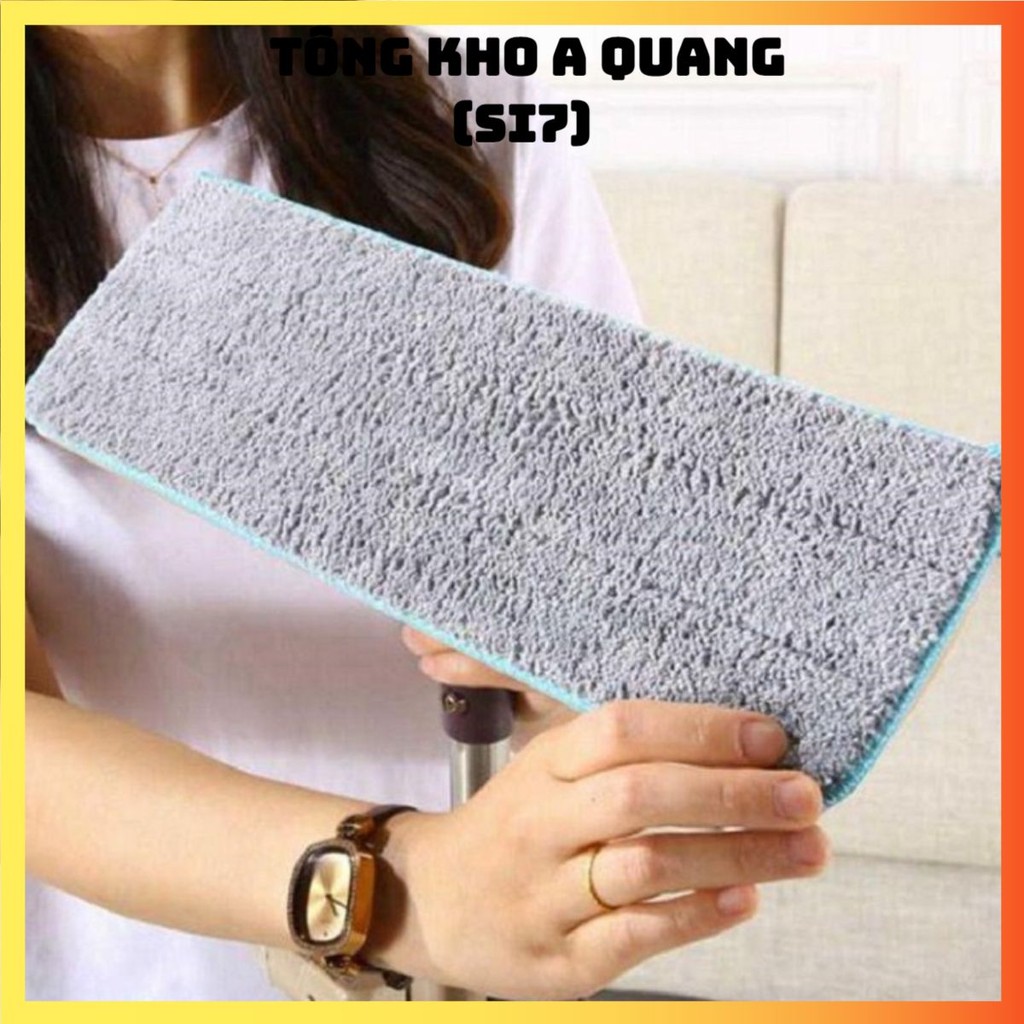 [COMBO 10]Miếng Lau Nhà Thay Thế Chổi Tự Vắt Có Thùng, Bông Lau Thay Thế Chổi Tự Vắt Hình Chữ Nhật A
