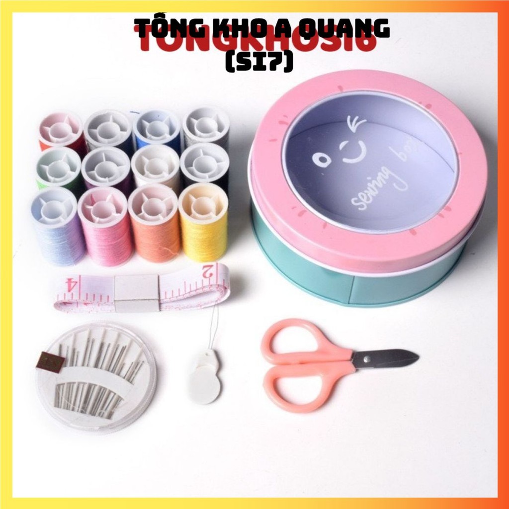 Hộp Kim Chỉ Đa Năng, Hộp Kim Chỉ May Vá, Hộp Kim Chỉ 3 Tầng Tiện Dụng, Nhỏ Gọn, Bộ Kim Chỉ May Vá