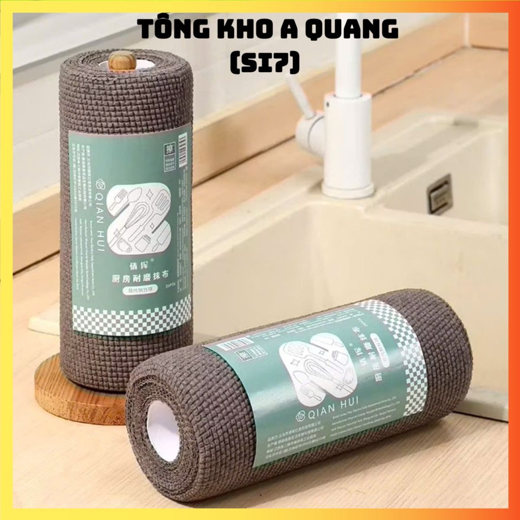 CUỘN KHĂN LAU THAN ĐEN,  Cuộn Khăn Lau Bếp Than Đen, lau đồ vật đa năng tái sử dụng nhiều lần - CUON