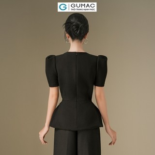 Áo peplum xếp ly cổ  AE06083
