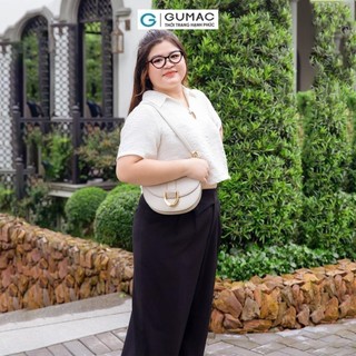 [Có size đến 85kg] Áo kiểu nữ GUMAC cổ sơ mi bigsize  AD10044