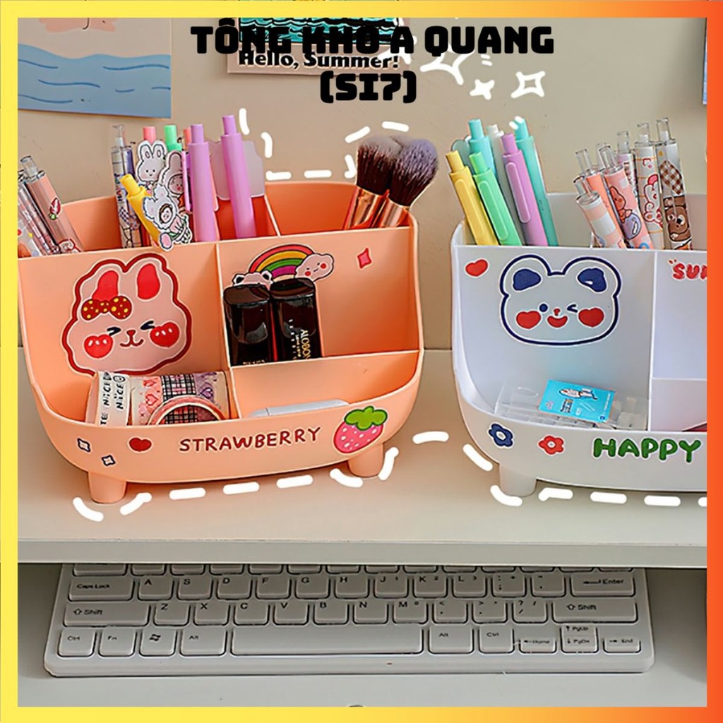 [XINH XỈU] Kệ Nhựa Đựng Bút Hộp Nhựa Nhiều Ngăn Đựng đồ dùng đa năng - GIÁ KỆ ĐỰNG BÚT