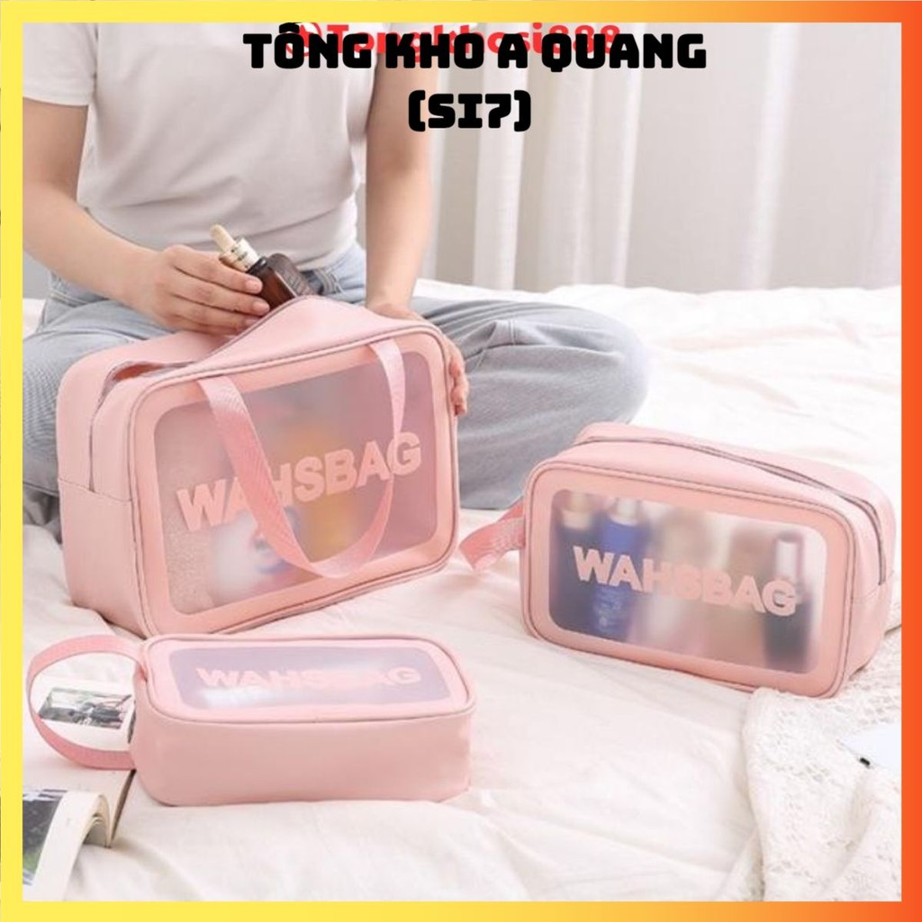 Sét 3 Túi Đựng Mỹ Phẩm WASHBAG Du Lịch , TÚI WASHBAG