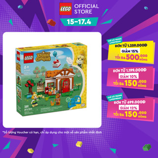 LEGO ANIMAL CROSSING 77049 Đồ Chơi Lắp Ráp Chuyến Thăm Nhà Của Isabelle (389 chi tiết)