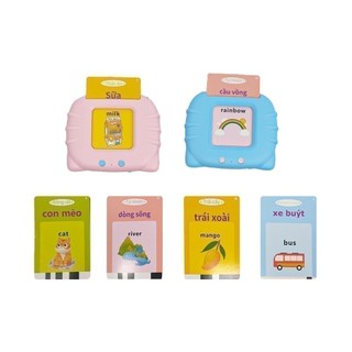 [GIFT] Đồ chơi Molfix máy đọc thẻ Flashcard Song Ngữ cho bé