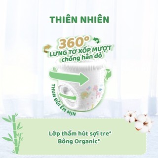 Tã quần thiên nhiên Molfix size Regular M (6kg - 11kg) - Gói 22+2 miếng