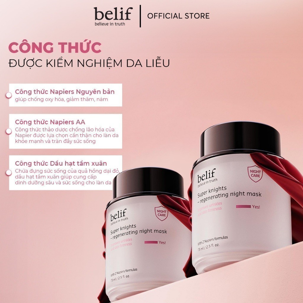 [belif Official] Mặt nạ ngủ tái sinh và chống lão hóa belif Regenerating Mask 75ml | BigBuy360 - bigbuy360.vn