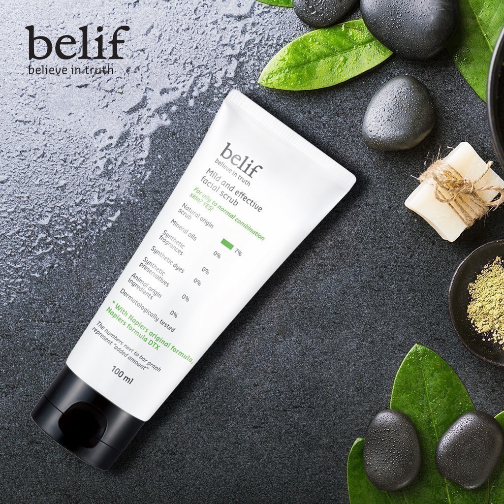 [belif Official] Tẩy tế bào chết thảo dược belif Mild And Effective Facial Scrub 100ml | BigBuy360 - bigbuy360.vn