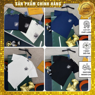  Áo Thun Nam Nữ Lờ Vê Đính Logo Vai Áo Siêu Đẹp Áo Phông Unisex In Logo Trước Ngực Siêu Chất Mới Nhất Hè 2025 