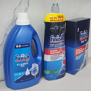 Xà phòng nước rửa bát Finish Gel 1.3L dùng cho máy rửa bát, Gel rửa bát Finish All in 1 Max 650ml
