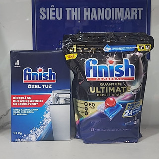 Viên rửa bát finish Quantum Ultimate 50 viên, 60 viên, Viên finish Quantum Ultimate 100 viên