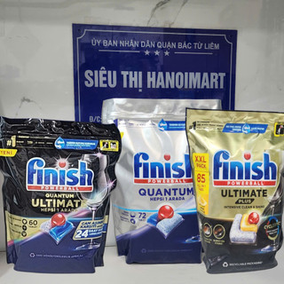 Viên rửa bát Finish Quantum Ultimate plus 85 viên, 40, 60, 100 viên finish quantum cho Máy rửa bát