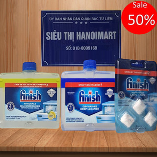  Dung dịch vệ sinh máy rửa bát Finish chai 250ml Nước vệ sinh máy finish 250ml tẩy đầu mỡ cặn canxi vết ố trong máy 