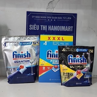 Viên rửa bát finish all in 1 ultimate 25 viên, 112v, 60, 100, viên finish quantum ultimate 50 viên