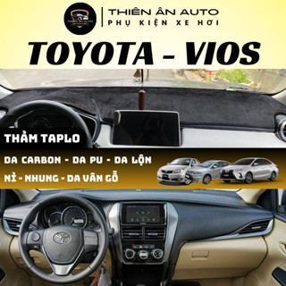 Thảm Taplo TOYOTA VIOS, Lớp Silicon Trống Trượt, Thảm Taplo Ô Tô Cách Nhiệt, Chất Liệu Da, Da Lộn, Nhung, THIÊN ÂN AUTO