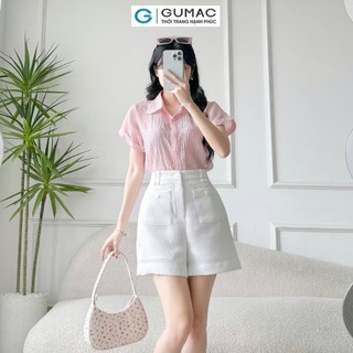Quần short nữ GUMAC kiểu túi đắp  SHE03007