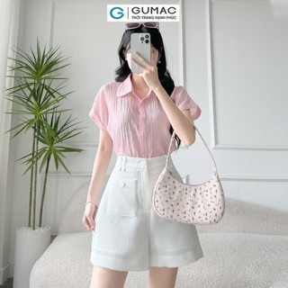 Quần short nữ GUMAC kiểu túi đắp  SHE03007
