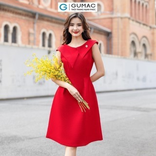 Đầm nữ GUMAC cổ đắp lệch  DE01003
