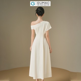 Đầm nữ GUMAC lệch vai  DE06028