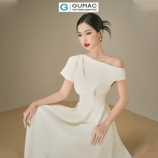 Đầm nữ GUMAC lệch vai  DE06028