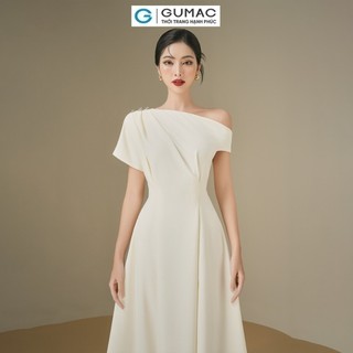 Đầm nữ GUMAC lệch vai  DE06028