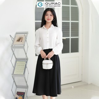 Chân váy nữ GUMAC basic dáng xòe B4  BVE00014