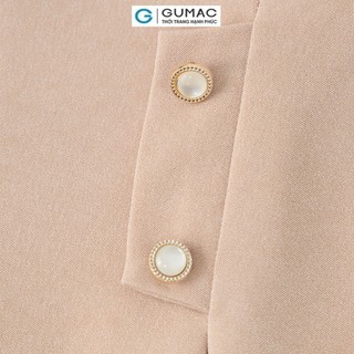 Đầm nữ GUMAC xếp ly eo  DE01035