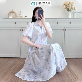 Đầm nữ GUMAC sơ mi suông  DE05005
