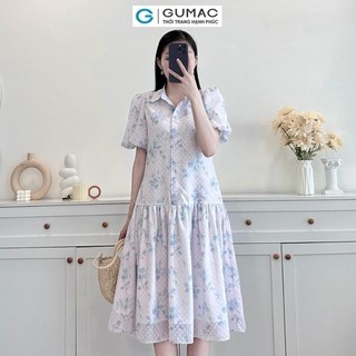 Đầm nữ GUMAC sơ mi suông  DE05005