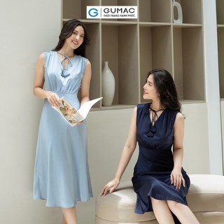 Đầm nữ GUMAC A nơ cách điệu  DD08042