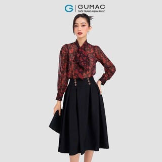 Áo sơ mi nữ GUMAC kiểu thắt nơ  AD03066
