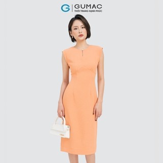 Đầm nữ GUMAC bút chì tay liền  DD04024