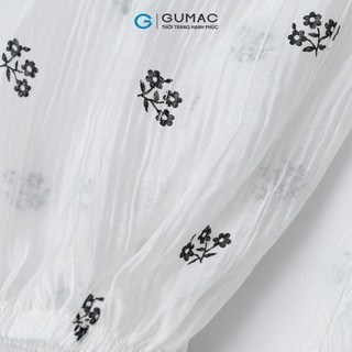 Đầm nữ GUMAC A xòe bâu kiểu  DE01053