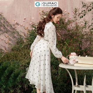 Đầm nữ GUMAC A xòe bâu kiểu  DE01053