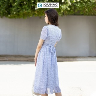 Đầm nữ GUMAC xòe xếp ly  DD07030