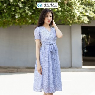 Đầm nữ GUMAC xòe xếp ly  DD07030