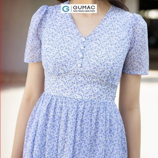Đầm nữ GUMAC xòe xếp ly  DD07030