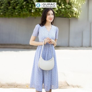 Đầm nữ GUMAC xòe xếp ly  DD07030