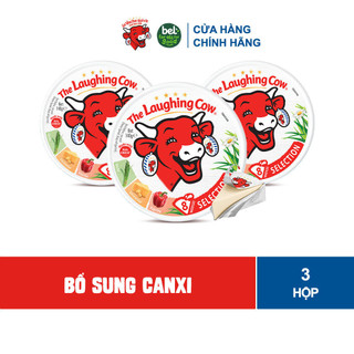 Combo 3 Phô mai Con Bò Cười Selection - 8 miếng (120G)