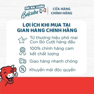 Phô mai vuông Belcube vị Sữa 15C 78Gx15 WA24