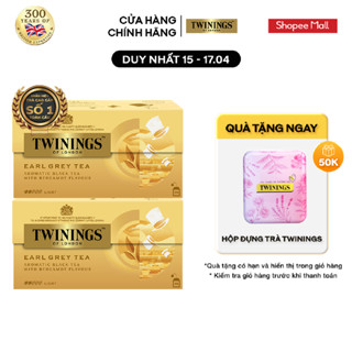 Combo 2 Trà Túi Lọc Bá Tước Twinings Earl Grey 25 gói x 2g