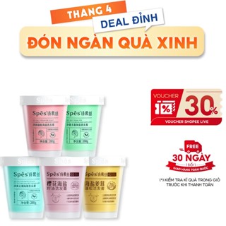 Dầu gội tẩy tế bào chết SPES tinh chất muối biển sạch gàu da đầu dưỡng ẩm kiềm dầu và phồng tóc 280g