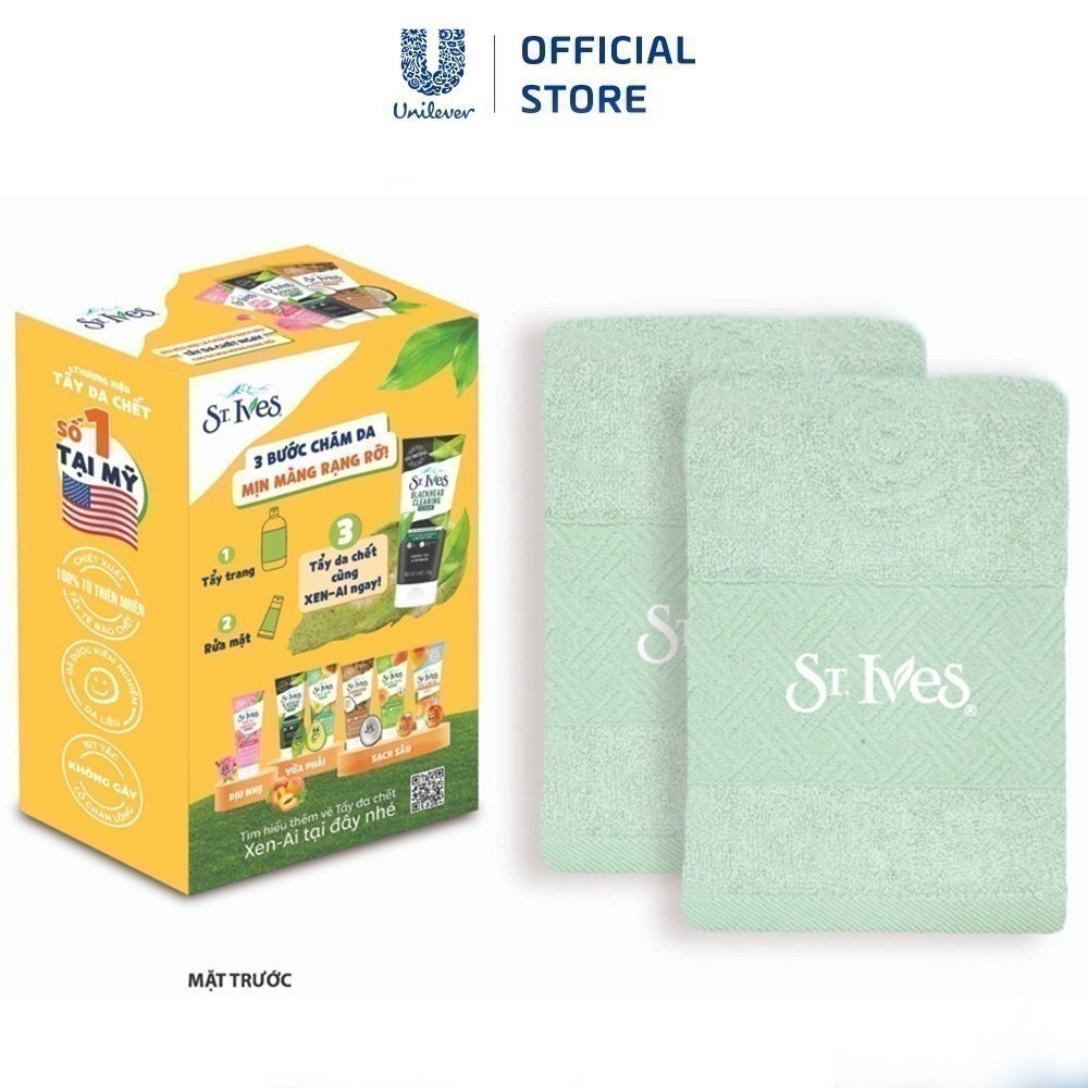 [GIFT] BỘ 2 KHĂN TẮM ST.IVES