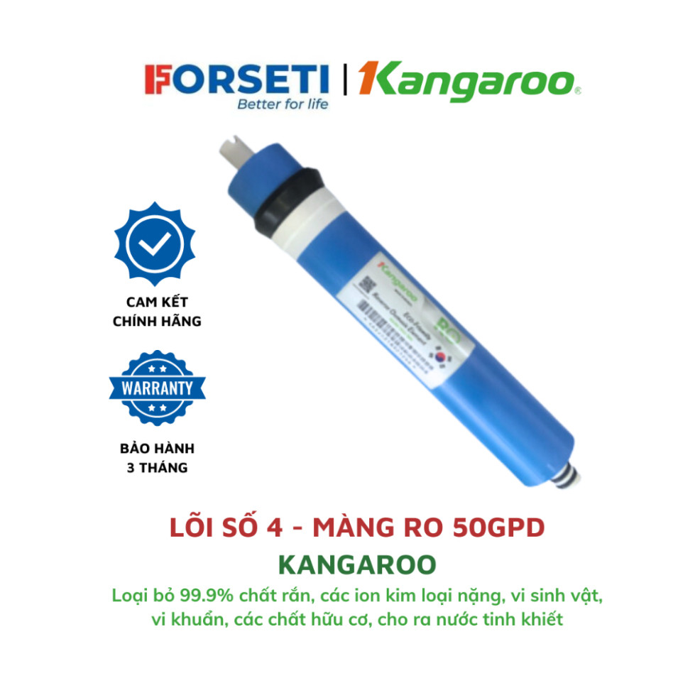 Màng RO Kangaroo, Màng RO Chính Hãng Chất Lượng Cao - Lõi Lọc Kangaroo Số 4 Của Máy Lọc Nước RO