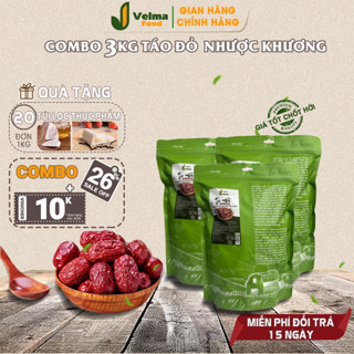 (Combo 3kg) Táo đỏ Nhược Khương VELMA FOOD-Táo Tân Cương size đại ruột vàng thơm dẻo ngọt