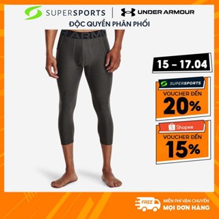 Quần Ôm Nam Under Armour Heat Gear Armour 3/4 Legging - Xám  - 1361588-090