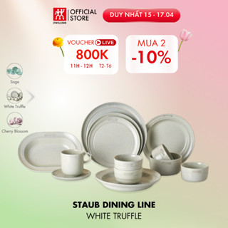 Bộ Chén, Đĩa, Cốc Gốm Sứ STAUB White Truffle - nhiều size/loại
