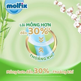 Tã/bỉm dán Molfix Thiên nhiên Regular M (6kg - 11kg) - Gói 28+2 miếng