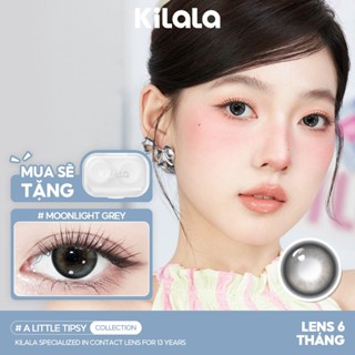  【Deal ưu đãi Kính áp tròng Kilala màu xám Icy Moonlight Grey lens cận 6 tháng DIA 14.2mm có độ  0-8  1 cặp 